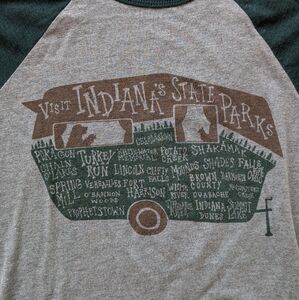 Bella Canvas Gray and Green Graphic Top